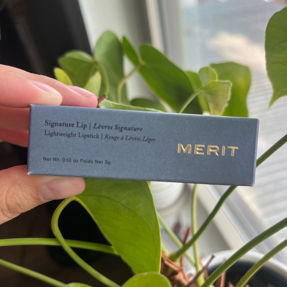 MERIT Signature Lip Lightweight Lipstick in the shade Baby. BNWT
